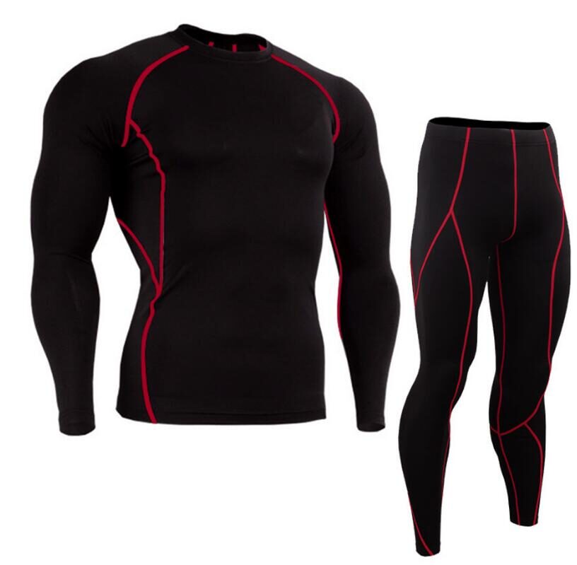 Long Sleeved Tight Fitting Men's Sports Quick Drying
