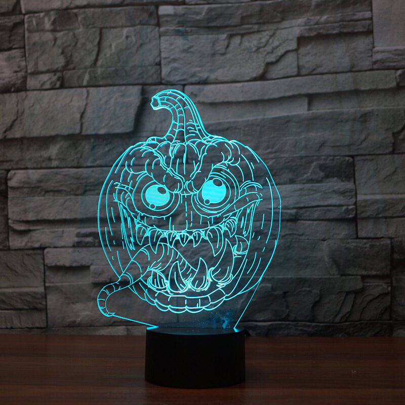 3D lights LED colorful pumpkin