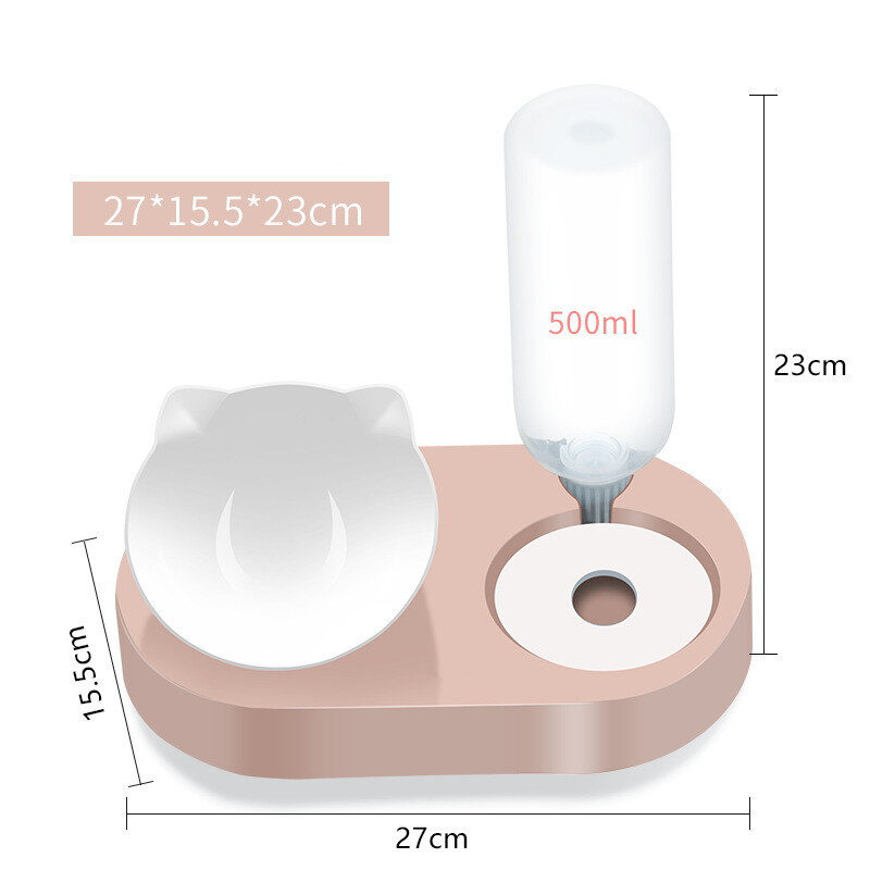 Two-in-One Pet Bowl Water Dispenser Automatic Storage Dog