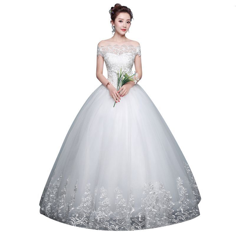 Qidi wedding dress shoulder