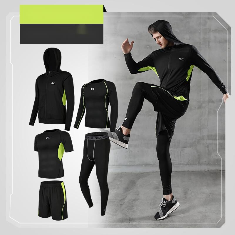 Running quick-drying basketball sports suit five-piece training