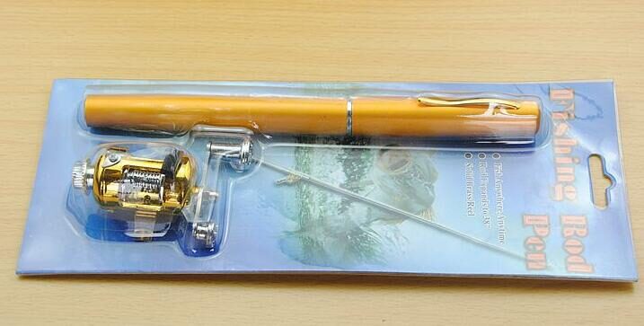 Genuine mini ice fishing pen pole rod