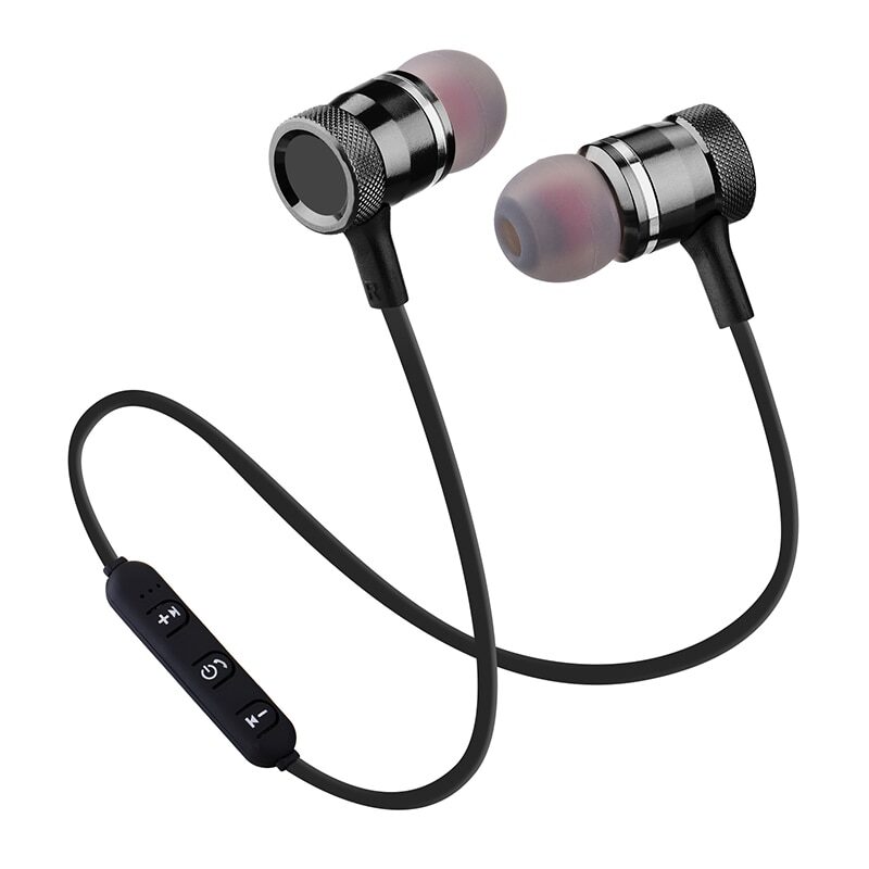 Wireless Bluetooth headset sports running magnetic line control