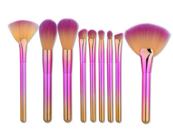 9 sets of make-up brush cover suit cylinder