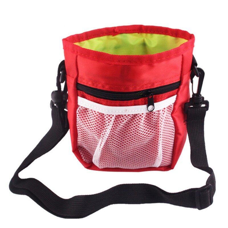 Drawstring Pocket Design Dog Pouch Walking Food Treat