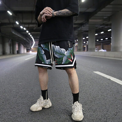 Floral loose shorts beach