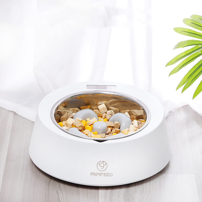 Pet Dog Bowl Slow Feeder Food Smart Weighing