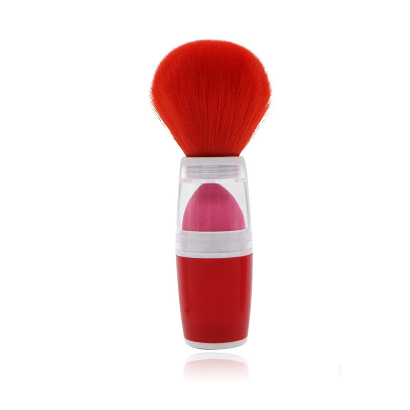 New portable blush brush single loose powder sponge