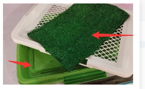 Dog Cleaning Tool Grid Lawn Flat Toilet Potty