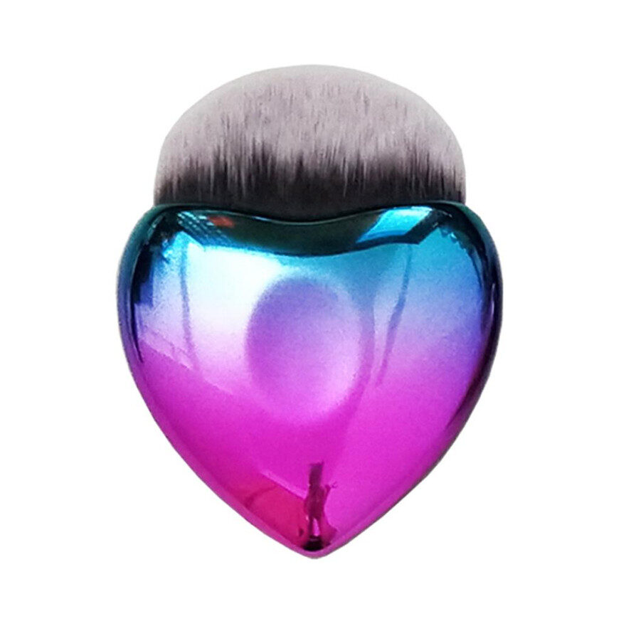 Heart-shaped foundation brush Portable makeup blush Professional beauty
