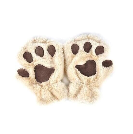 Winter Lovely Half Cover Paw Bear Cat Claw