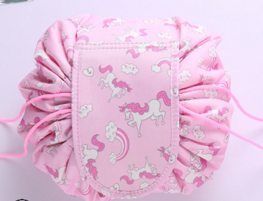 Animal Printing Large Capacity Drawstring Lazy Cosmetic Storage
