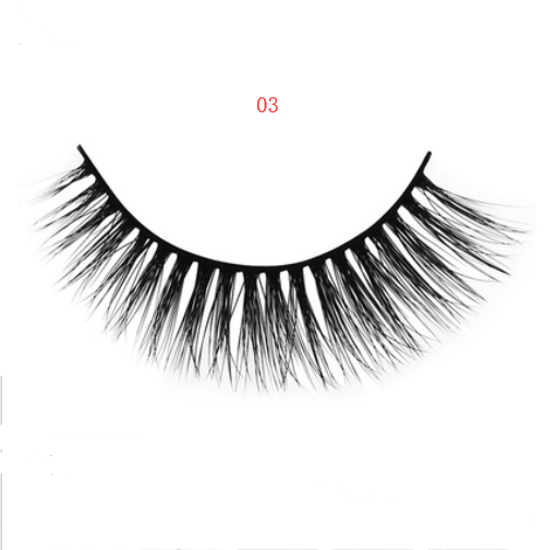 3D mink eyelashes 3 pairs of natural fiber