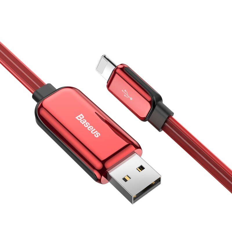 Baseus Flat Glowing 2.4A USB Cable For Xs