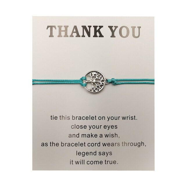 Hand-woven Red Rope Tree of Life Bracelet