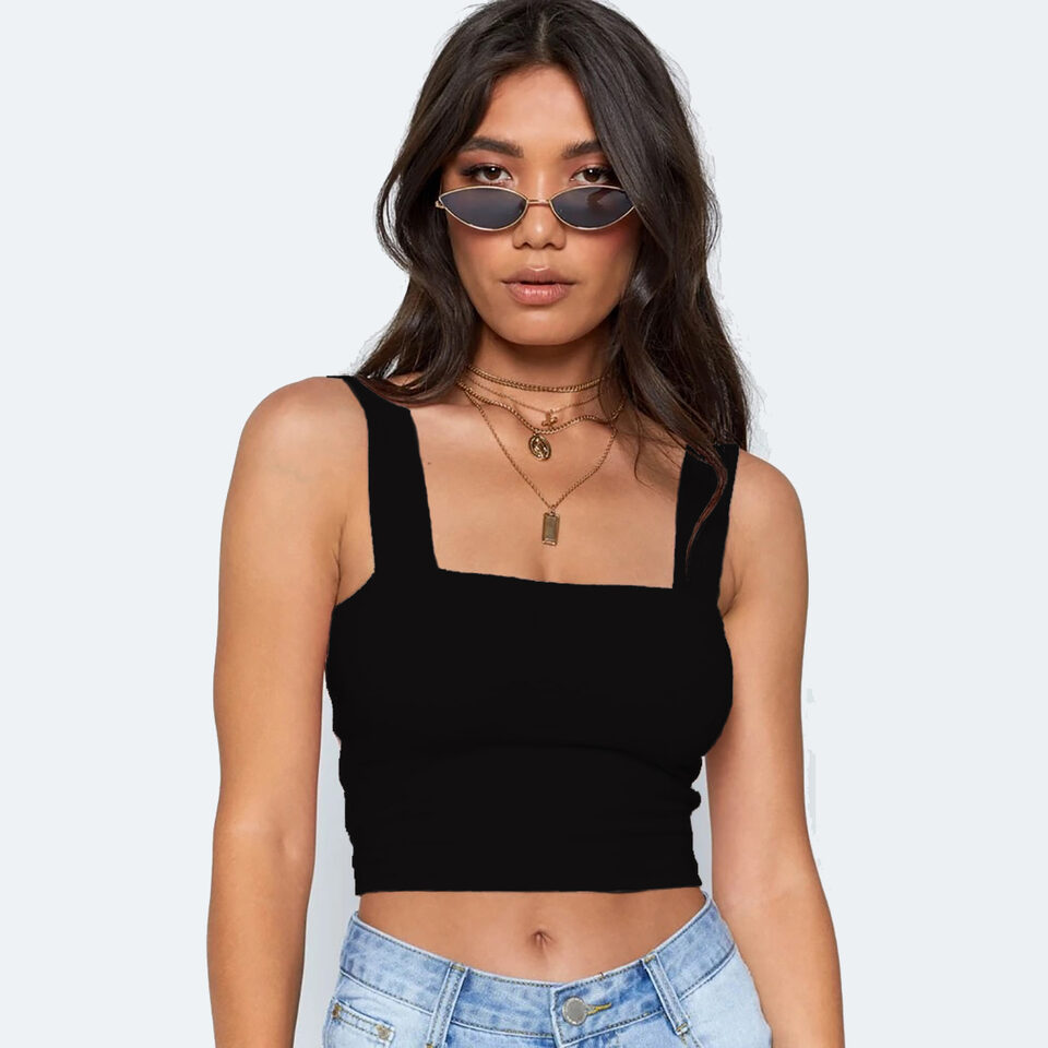 Summer New Fashion Women Crop Top Sexy Sleeveless