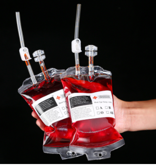 Transparent Food Grade PVC Drink Beverage Bag Vampire