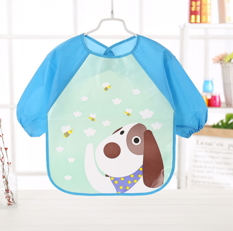 EVA food clothes baby children's long-sleeved anti-dressing bib