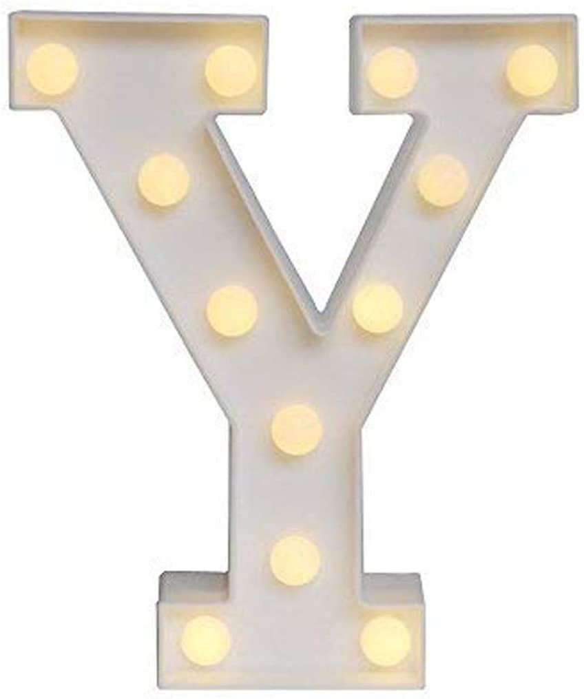 26 Letters White LED Night Light Marquee Sign