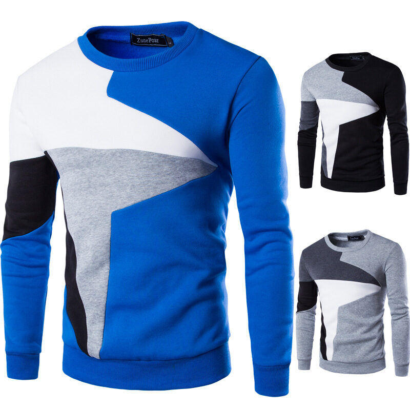 Sweaters Men New Fashion Printed Casual O-Neck Slim