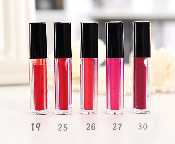 Liquid lipstick blush sample water dyed lip gloss