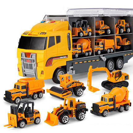 Alloy large container truck toy car boy
