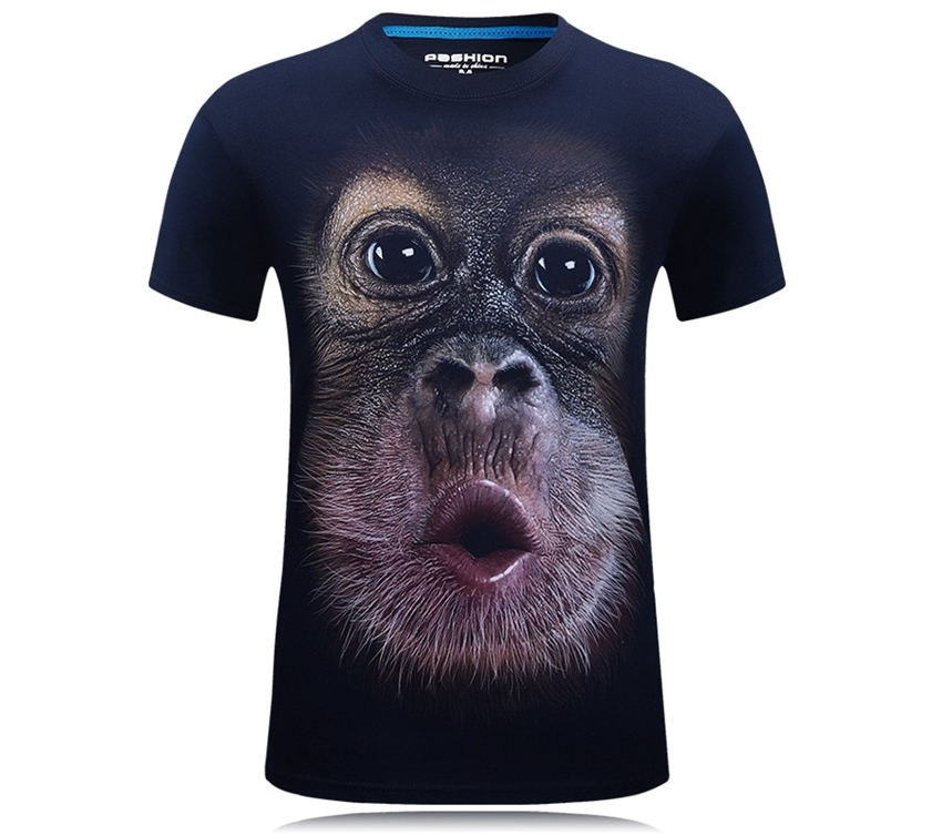Spring And Summer New Men's Short Sleeved Print