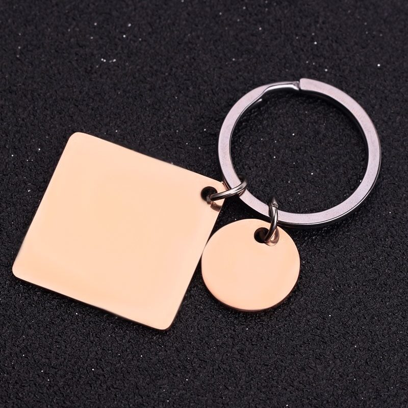 Calendar Keychain Gift Engraved Date Name Stainless Steel