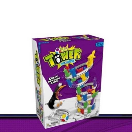 Penguin Tower Collapse Desktop Game Balance Toy Challenge
