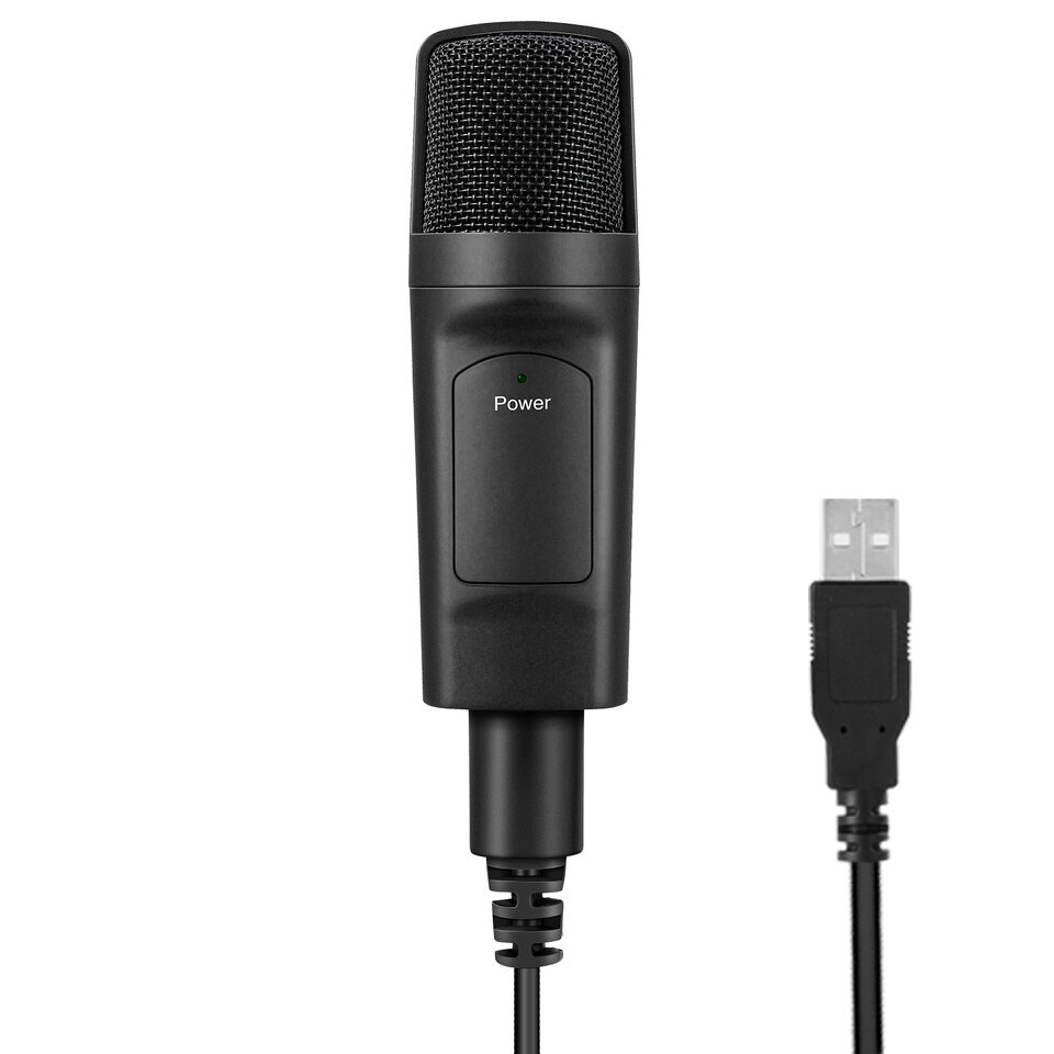 USB Condenser Microphone Computer Desktop Live Recording Wired