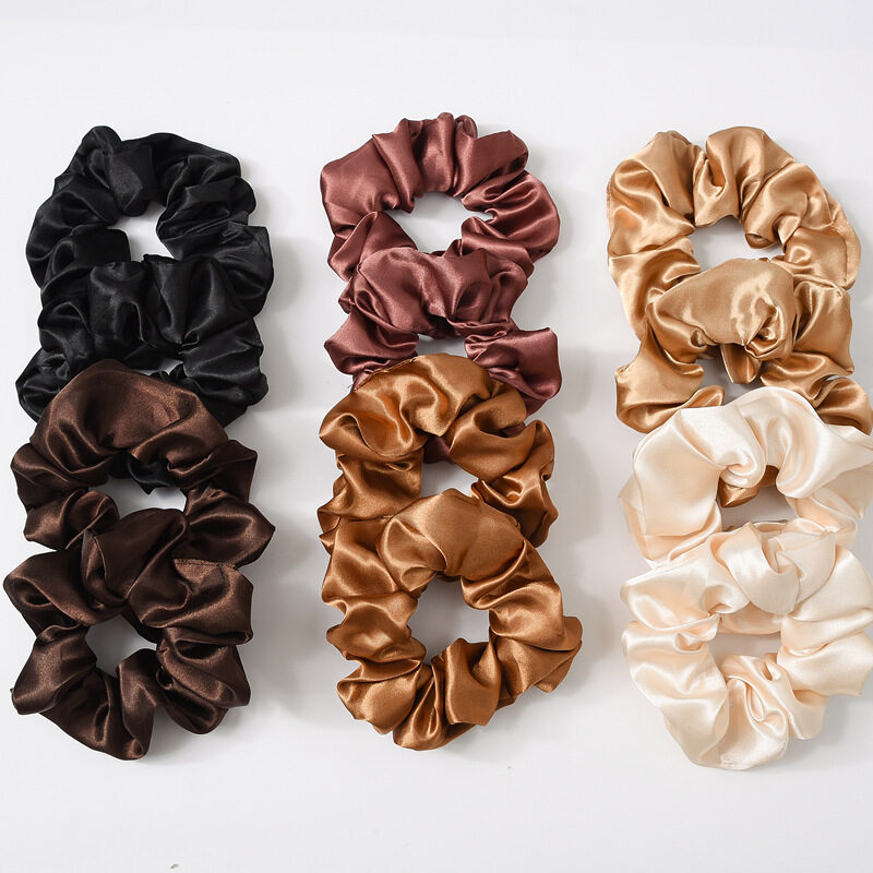 Satin Cloth Large Intestine Circle Hair Tie Set