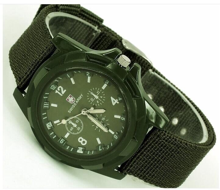 Cloth Belt Weaving Military Watch Sea and Land