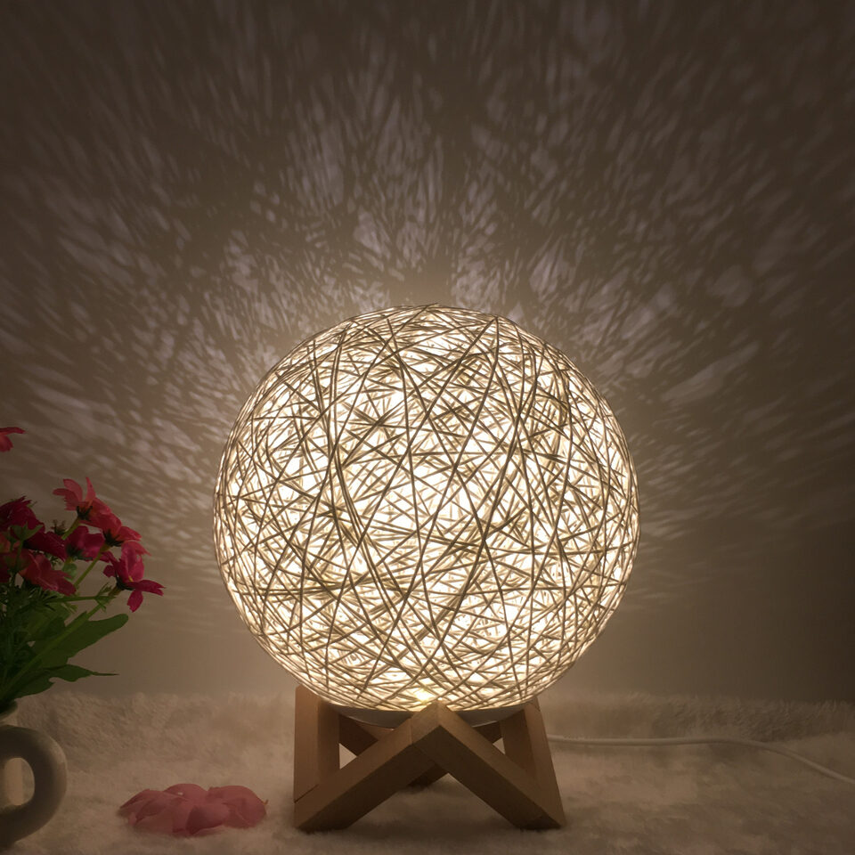 Creative Linen Table Lamp Novel and Unique LED