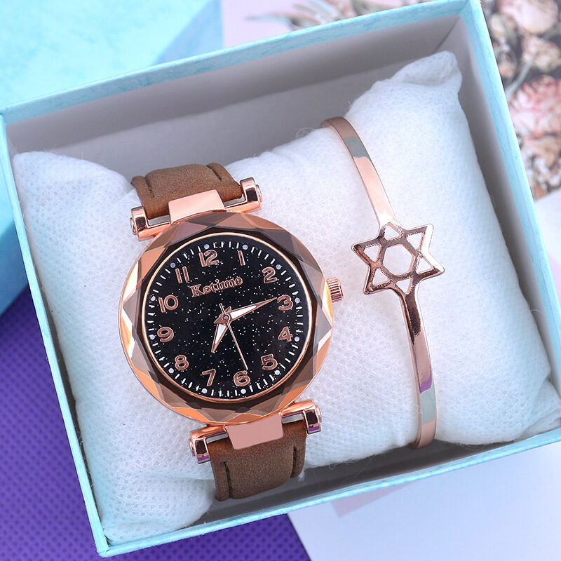 Watch ladies luminous quartz belt