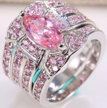 European and American couples combination rings Engagement zircon
