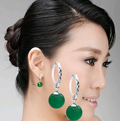 Fashion Stud Earrings Jewelry Agate