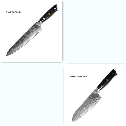 Japanese Damascus steel knife kitchen fruit
