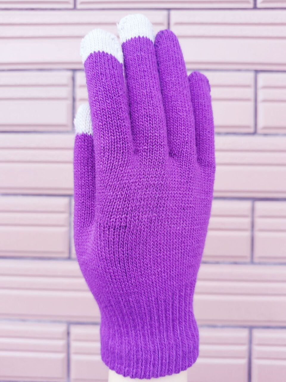Touch screen gloves warm knit wool winter