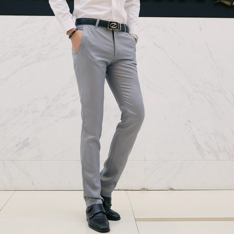 Casual business trousers men Korean slim-fit pants