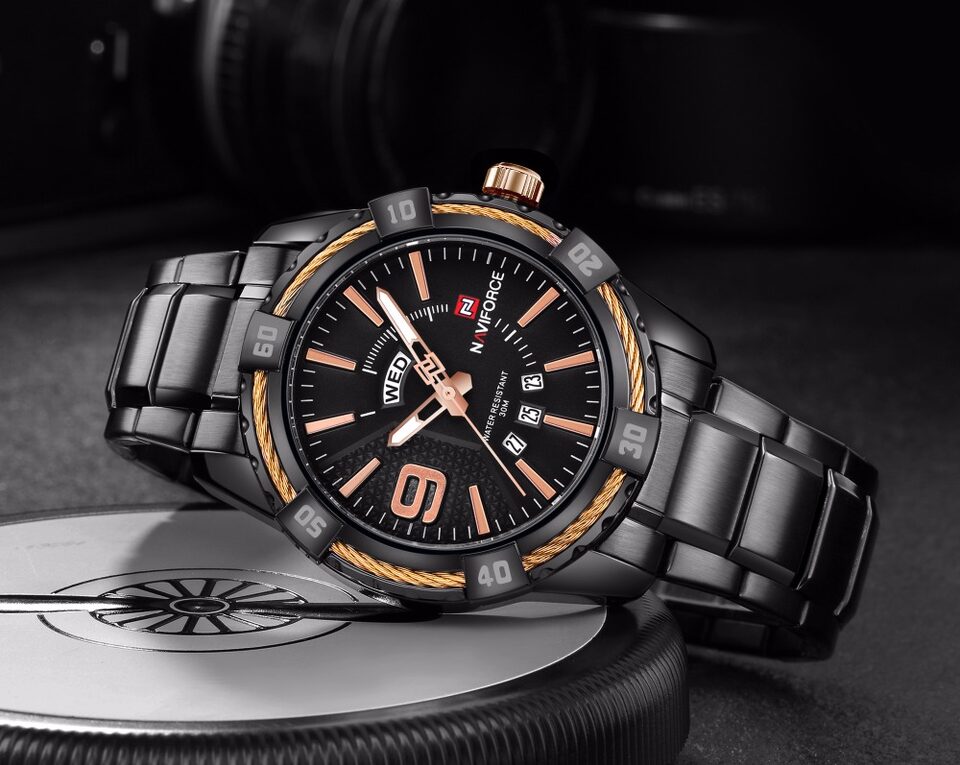 Waterproof quartz watch men's