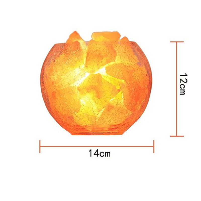 Bedroom bedside table lamp crystal salt