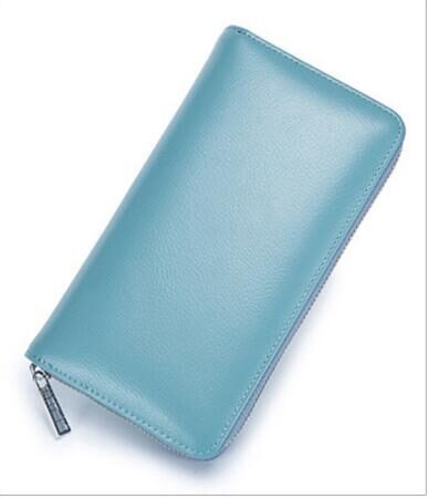 Rfid Many Departments Men Wallet Cow Genuine Leather