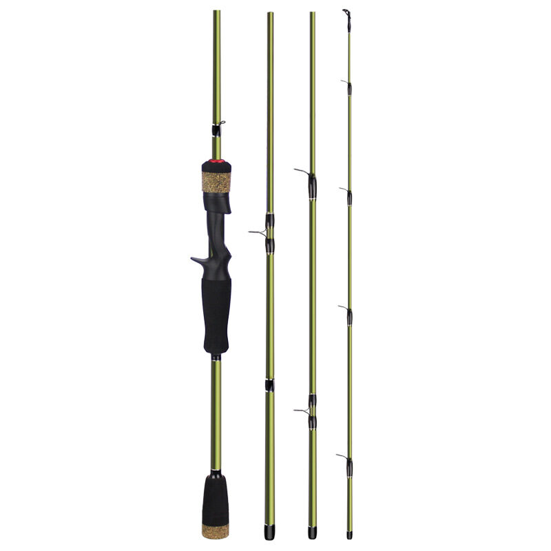 4 section fishing rod road sub short carbon