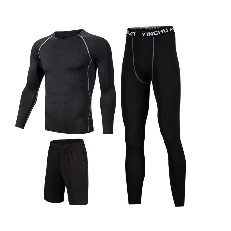 Running Workout Clothes Men 7pcs Compression Basketball Games