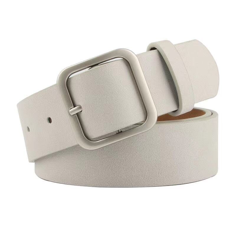 Leather belt buckle