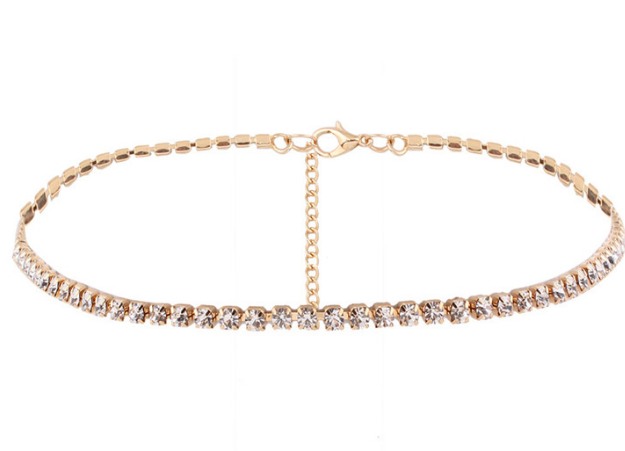 Necklace Short Choker Jewelry for Women Christmas Crystal