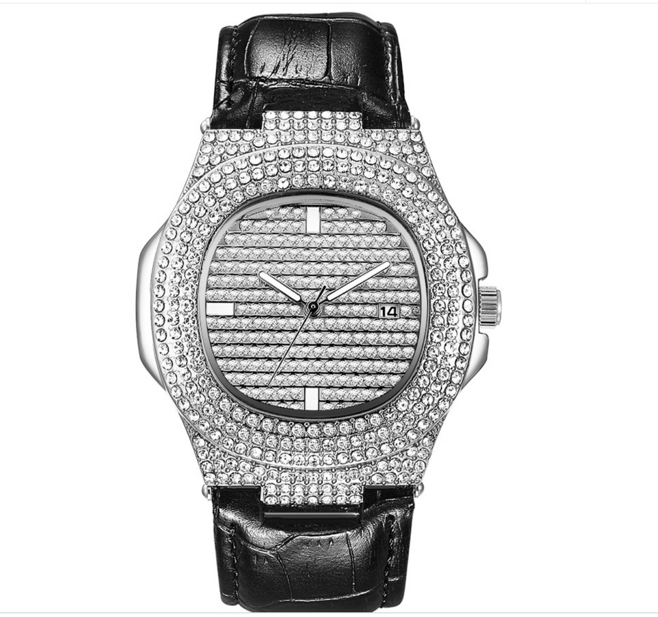 Quartz Diamond Watch Belt