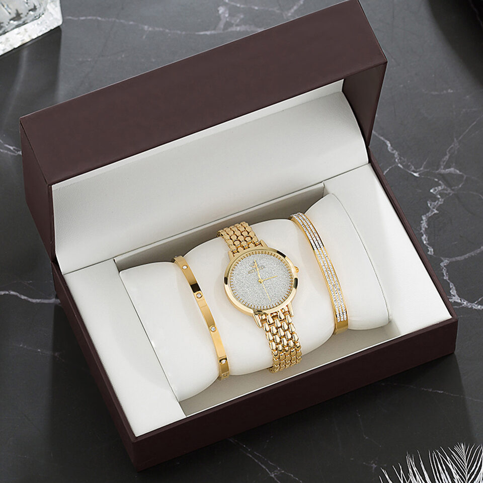 Luxury Watch Set Women's Gold
