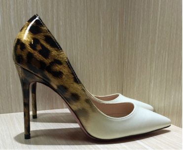 Shallow mouth pointed fine with color matching leopard