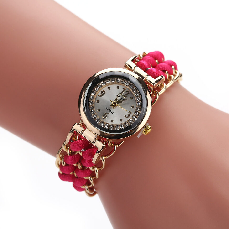 Fashion Leisure Woman Watch Women Knitting Rope Chain